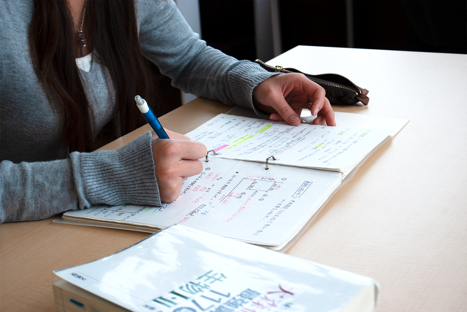 ノートの書き方も徹底指導